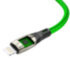 GCR Кабель 1.2m для iPhone, iPad, Air,, MFI series MERCEDES, GREEN NYLON, GCR-52784 Greenconnect USB 2.0 Type-AM - Lightning (m) 1.2м