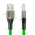 GCR Кабель 1.2m для iPhone, iPad, Air,, MFI series MERCEDES, GREEN NYLON, GCR-52784 Greenconnect USB 2.0 Type-AM - Lightning (m) 1.2м