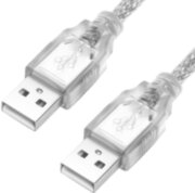 Greenconnect Кабель 1.8m USB 2.0, AM/AM, прозрачный, 28/28 AWG, экран, армированный, морозостойкий, GCR-UM3M-BB2S-1.8m Greenconnect USB 2.0 Type-AM - USB 2.0 Type-AM 1.8м