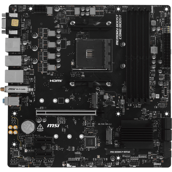 Материнская плата MSI PRO B550M-P WIFI6E