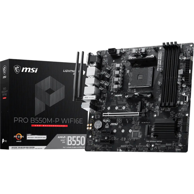 Материнская плата MSI PRO B550M-P WIFI6E