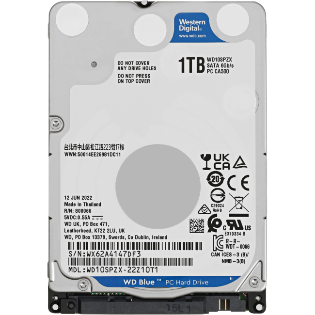 Жесткий диск WD Blue 1Tb (WD10SPZX-22Z10T1) Жесткий диск WD Blue 1Tb (WD10SPZX-22Z10T1)