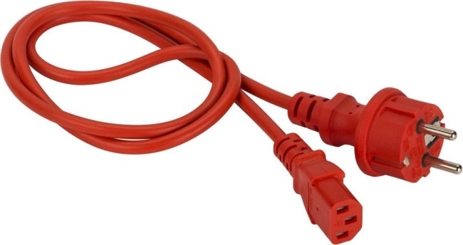 Шнур питания LANMASTER LAN-PP13/SH-1.0-RD