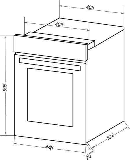 Шкаф духовой электрический HOMSair OES456BK HOMSAir OES456BK