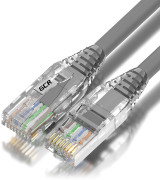 GCR Патч-корд 0.3m LSZH UTP кат.5e, серый, коннектор ABS, 24 AWG, ethernet high speed 1 Гбит/с, RJ45, T568B Greenconnect RJ45(m) - RJ45(m) Cat. 6 U/UTP LSZH 0.3м