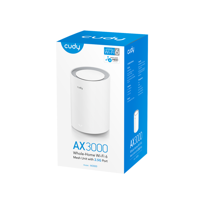 Wi-Fi Mesh-система Cudy M1800(1-Pack) Wi-Fi Mesh-система Cudy M1800(1-Pack)