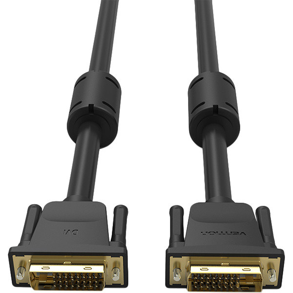 Кабель Vention DVI-D Dual link 25M/25M с ферритовым фильтром - 3м. Vention EAABI Кабель Vention DVI-D Dual link 25M/25M с ферритовым фильтром - 3м. Vention EAABI