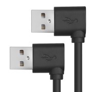 GCR Кабель 1.0m USB 2.0, AM угловой/AM угловой, 28/24 AWG,  GCR-AUM5AM-BB2S-1.0m Greenconnect GCR-AUM5AM-BB2S-1.0m