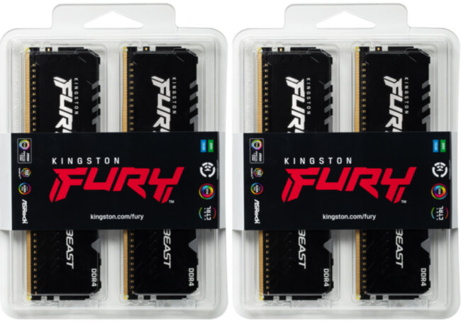 Память оперативная Kingston FURY Beast RGB KF426C16BB1AK4/64