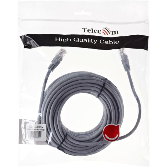 Патчкорд литой Telecom  UTP кат.6 10m VCOM NA102-UTP-C6-10M