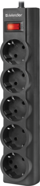 Сетевой фильтр Defender ES largo 1,8 м, черный, 5 розеток (пакет) Defender ES largo (1.8 м, 5 розеток) Сетевой фильтр Defender ES largo 1,8 м, черный, 5 розеток (пакет) Defender ES largo (1.8 м, 5 розеток)