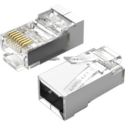 Коннектор Vention RJ45 (8p8c), FTP, cat. 5e, под витую пару, экранированный (50шт.) Vention IDAR0-50 Коннектор Vention RJ45 (8p8c), FTP, cat. 5e, под витую пару, экранированный (50шт.) Vention IDAR0-50