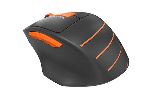 Мышь A4Tech Fstyler FG30S серый/оранжевый оптич. 2000dpi silent беспров. USB 6but (FG30S ORANGE) A4Tech FG30S ORANGE