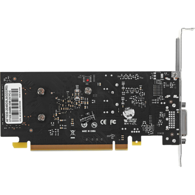 Видеокарта AFOX GeForce GT 1030 (AF1030-2048D5L8) Видеокарта AFOX GeForce GT 1030 (AF1030-2048D5L8)