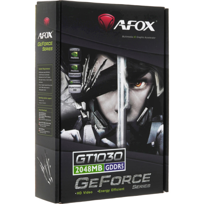 Видеокарта AFOX GeForce GT 1030 (AF1030-2048D5L8) Видеокарта AFOX GeForce GT 1030 (AF1030-2048D5L8)