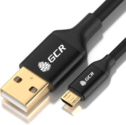 Greenconnect Кабель 3A 1.0m USB 2.0 для Samsung, GOLD, ОS Android, AM/microB 5pin, черный, AL корпус черный, черный ПВХ, 28/22 AWG, поддержка функции быстрой зарядки, GCR-51179 Greenconnect USB 2.0 Type-AM - USB Micro-B 1м