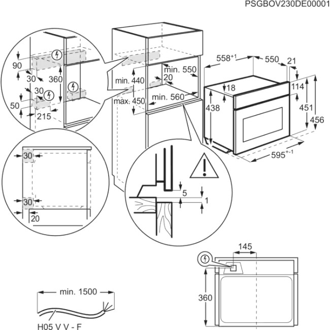 Встраиваемый духовой шкаф Electrolux Electrolux LVL8E09Z