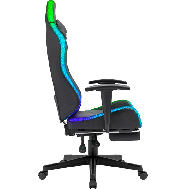 Defender Игровое кресло Watcher Черный,подсветка,полиуретан Defender 64334 Defender Игровое кресло Watcher Черный,подсветка,полиуретан Defender 64334