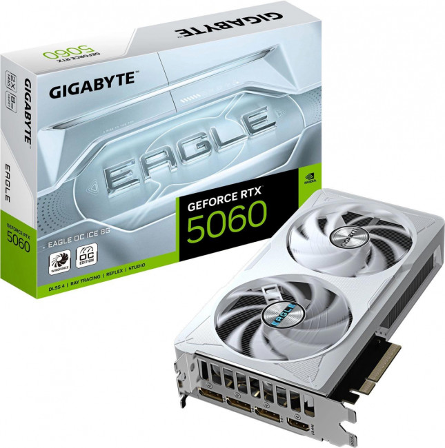 Видеокарта Gigabyte GV-N5060EAGLEOC ICE-8GD 1.0 Видеокарта Gigabyte GV-N5060EAGLEOC ICE-8GD 1.0