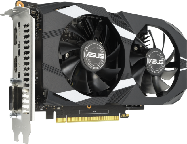 Видеокарта ASUS DUAL-GTX1650-O4GD6-P-V2 Видеокарта ASUS DUAL-GTX1650-O4GD6-P-V2