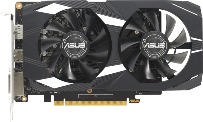 Видеокарта ASUS DUAL-GTX1650-O4GD6-P-V2 Видеокарта ASUS DUAL-GTX1650-O4GD6-P-V2