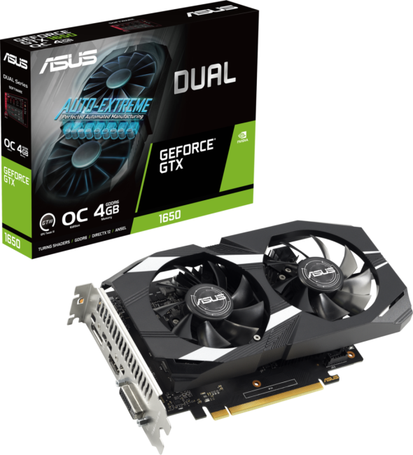 Видеокарта ASUS DUAL-GTX1650-O4GD6-P-V2 Видеокарта ASUS DUAL-GTX1650-O4GD6-P-V2