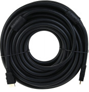 Кабель HDMI 19M/M+2 фильтра 1.4V+3D/Ethernet AOpen/Qust <ACG511D-20M> 20m AOpen HDMI (m) - HDMI (m) 20м