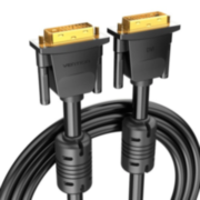 Кабель Vention DVI-D Dual link 25M/25M с ферритовым фильтром - 1.5м. Vention EAABG Кабель Vention DVI-D Dual link 25M/25M с ферритовым фильтром - 1.5м. Vention EAABG