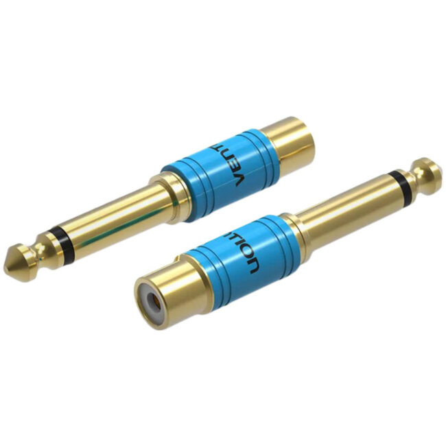 Переходник Vention jack 6.35 mm M/RCA F Vention VDD-C03 Переходник Vention jack 6.35 mm M/RCA F Vention VDD-C03