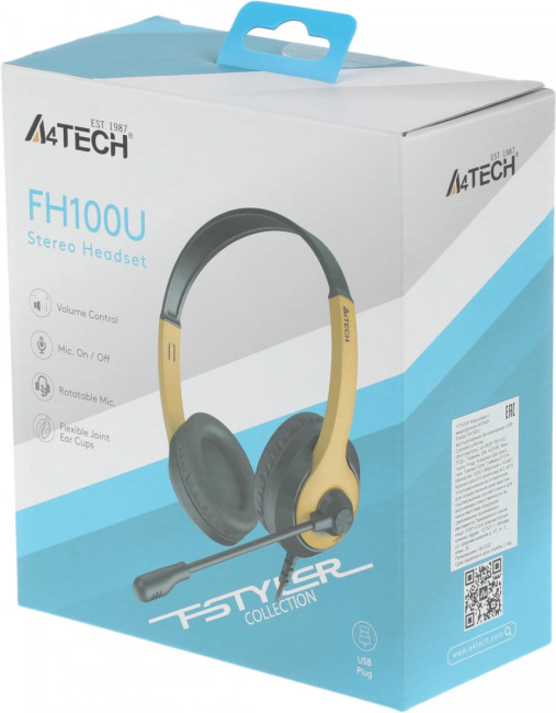 Наушники с микрофоном A4Tech FH100U (BUMBLEBEE)