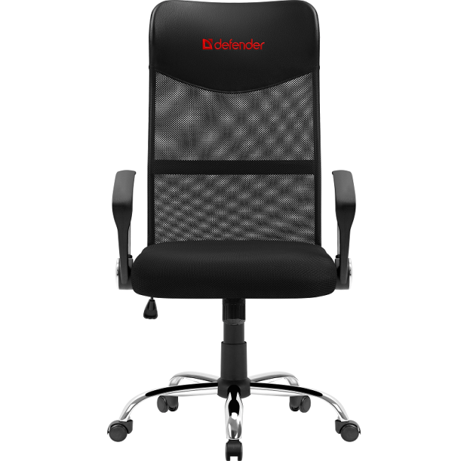 Defender Офисное кресло ATX Черный,сетка,хром.крестовина Defender 64338 Defender Офисное кресло ATX Черный,сетка,хром.крестовина Defender 64338