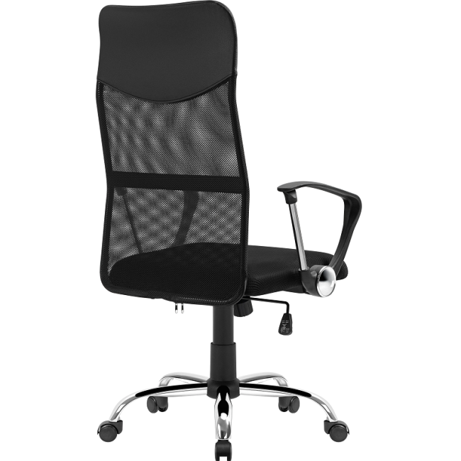 Defender Офисное кресло ATX Черный,сетка,хром.крестовина Defender 64338 Defender Офисное кресло ATX Черный,сетка,хром.крестовина Defender 64338