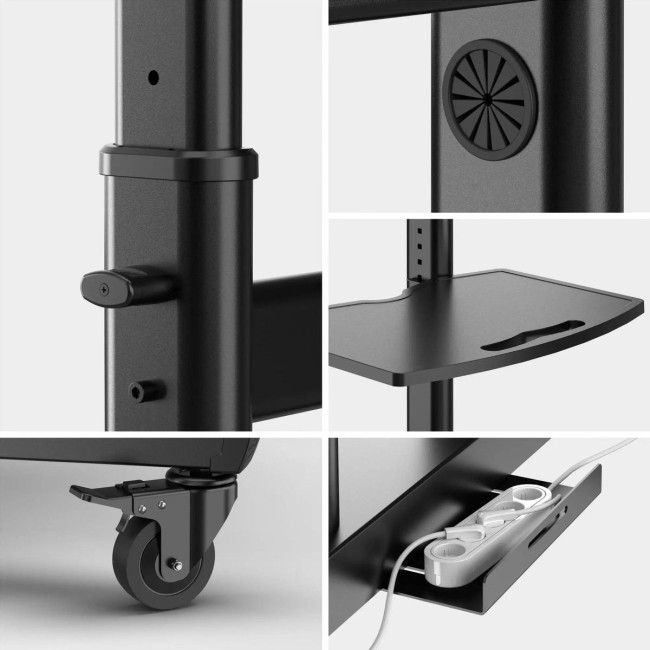 Мобильная стойка ONKRON на 1 ТВ ONKRON TS1891 BLACK