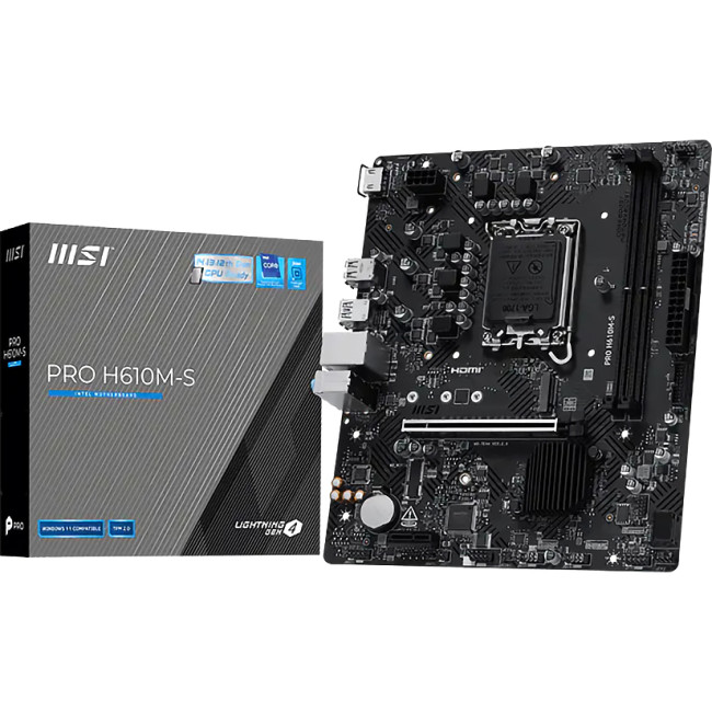 Материнская плата MSI PRO H610M-S Материнская плата MSI PRO H610M-S