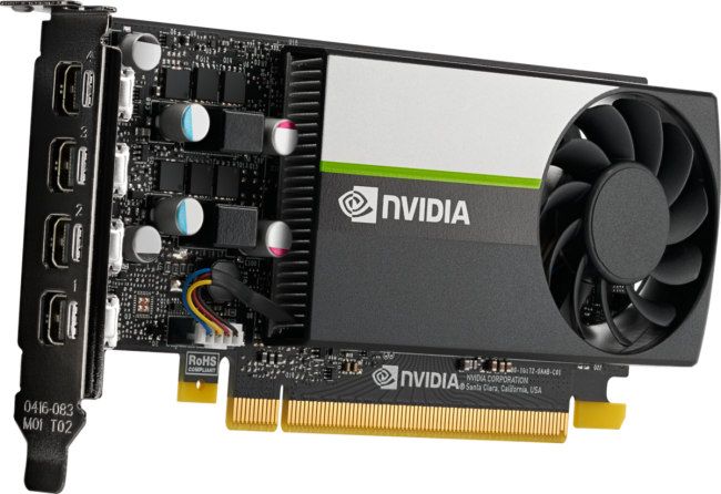 Видеокарта PNY NVIDIA T1000, 8 GB GDDR6 Видеокарта PNY NVIDIA T1000, 8 GB GDDR6