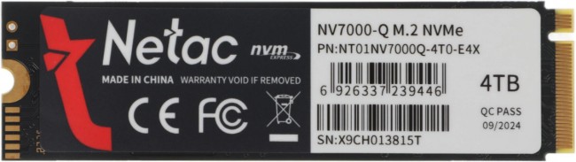 Накопитель SSD Netac NT01NV7000Q-4T0-E4X Накопитель SSD Netac NT01NV7000Q-4T0-E4X