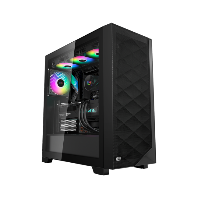 Корпус без блока питания PcCooler C3D510 BK ARGB