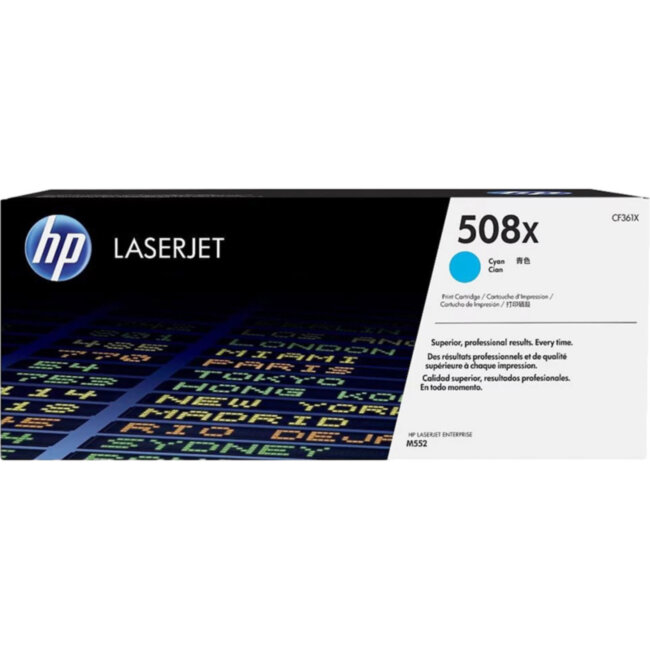 Тонер-картридж HP 508X Cyan Original LaserJet Toner Cartridge (CF361X)