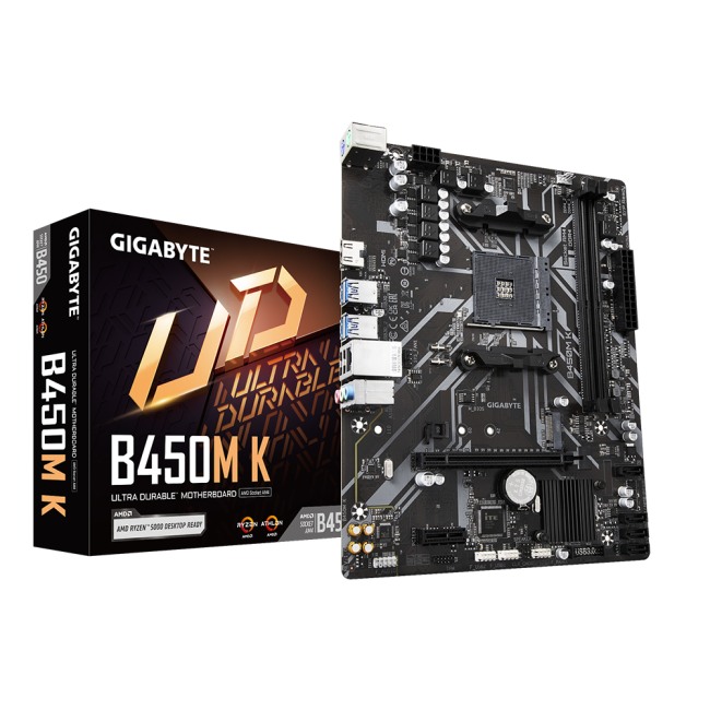 Материнская плата GIGABYTE B450M K