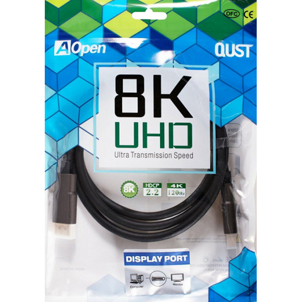 Кабель соединительный DISPLAY PORT v1.4, 8K@60Hz, 3m iOpen (Aopen/Qust)<ACG633-3M> VCOM ACG633-3M Кабель соединительный DISPLAY PORT v1.4, 8K@60Hz, 3m iOpen (Aopen/Qust)<ACG633-3M> VCOM ACG633-3M
