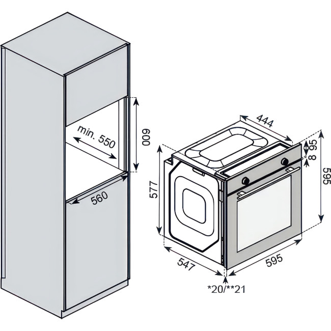 Встраиваемый духовой шкаф KUPPERSBERG KUPPERSBERG HF 609 W Встраиваемый духовой шкаф KUPPERSBERG KUPPERSBERG HF 609 W