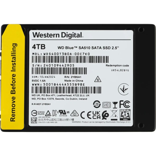 Твердотельный накопитель WD WDS400T3B0A Твердотельный накопитель WD WDS400T3B0A