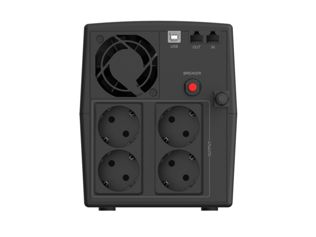 Башенный линейно-интерактивный ИБП CBR QTM-1200T-4F-LCUC