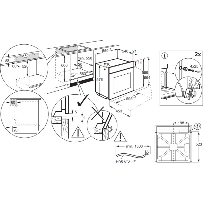 Встраиваемый духовой шкаф Electrolux LOE8F38X