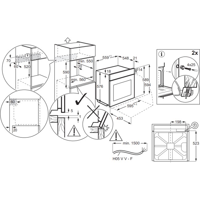 Встраиваемый духовой шкаф Electrolux LOE8F38X