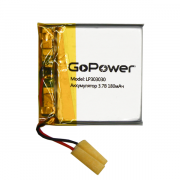 Аккумулятор Li-Pol GoPower LP303030 PK1 3.7V 180mAh (1/10/250) Аккумулятор Li-Pol GoPower LP303030 (00-00019583) Аккумулятор Li-Pol GoPower LP303030 PK1 3.7V 180mAh (1/10/250) Аккумулятор Li-Pol GoPower LP303030 (00-00019583)