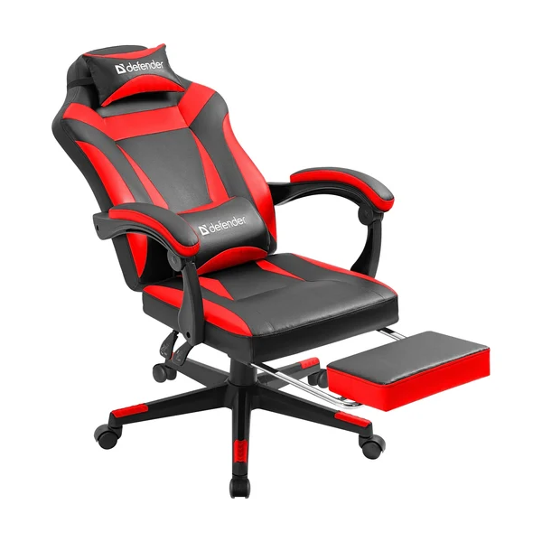 Defender Игровое кресло Cruiser Черный/Красный,PU,подножка D Defender 64344 Defender Игровое кресло Cruiser Черный/Красный,PU,подножка D Defender 64344