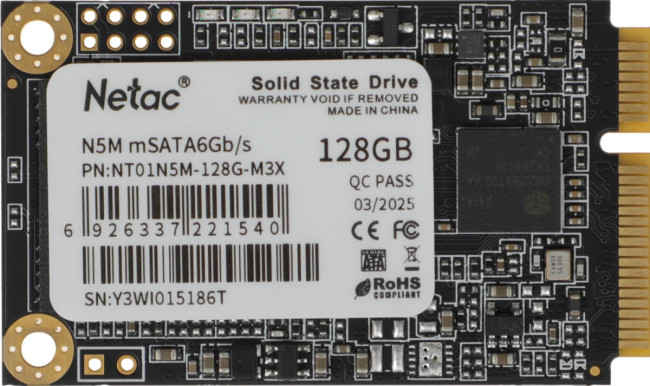 Накопитель SSD Netac NT01N5M-128G-M3X Накопитель SSD Netac NT01N5M-128G-M3X