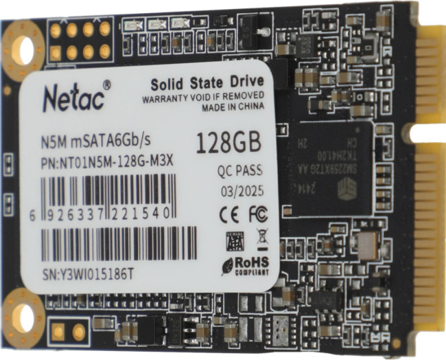 Накопитель SSD Netac NT01N5M-128G-M3X Накопитель SSD Netac NT01N5M-128G-M3X