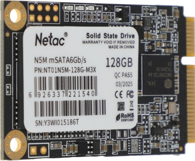 Накопитель SSD Netac NT01N5M-128G-M3X Накопитель SSD Netac NT01N5M-128G-M3X